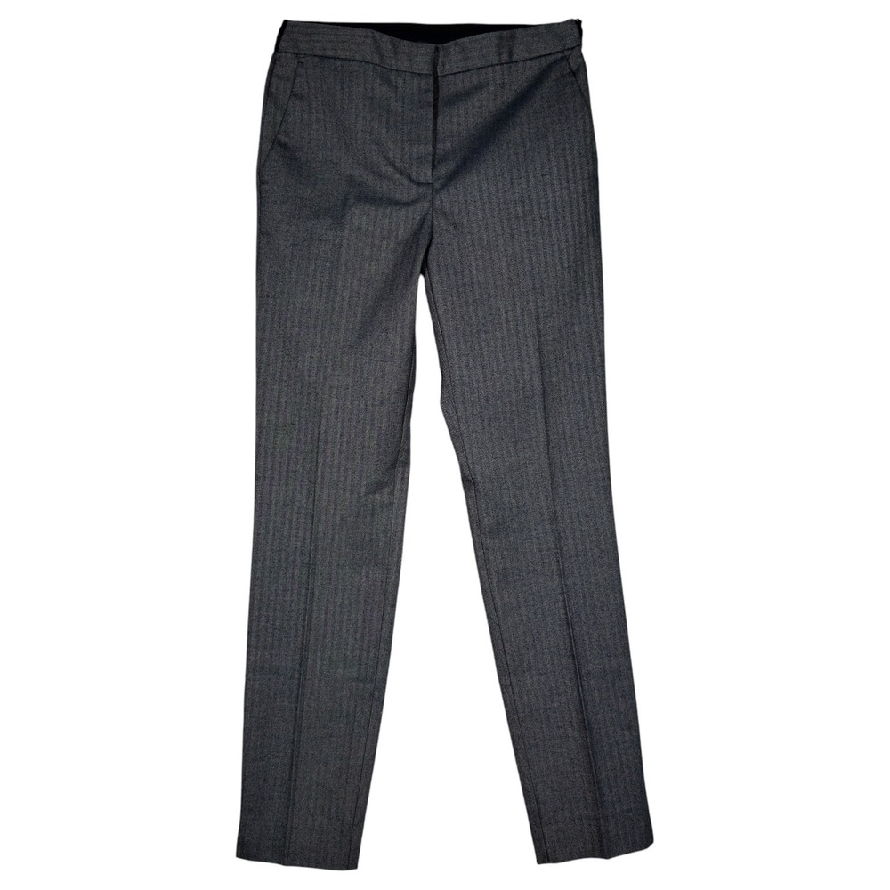 Zara Women's XS Gray Herringbone Ankle Dress Pants Slim Fit